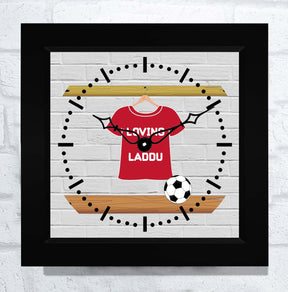 Personalised Football Love Wall Clock