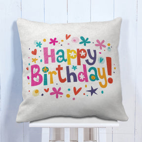 Happy Birthday Heart Cushion