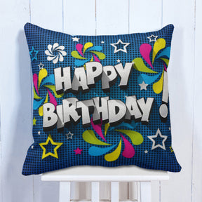 Happy Birthday Printed  Cushion