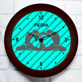 Personalised Yoga Wall Clock