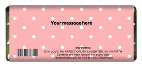 Personalised It's A Girl Choco Bar