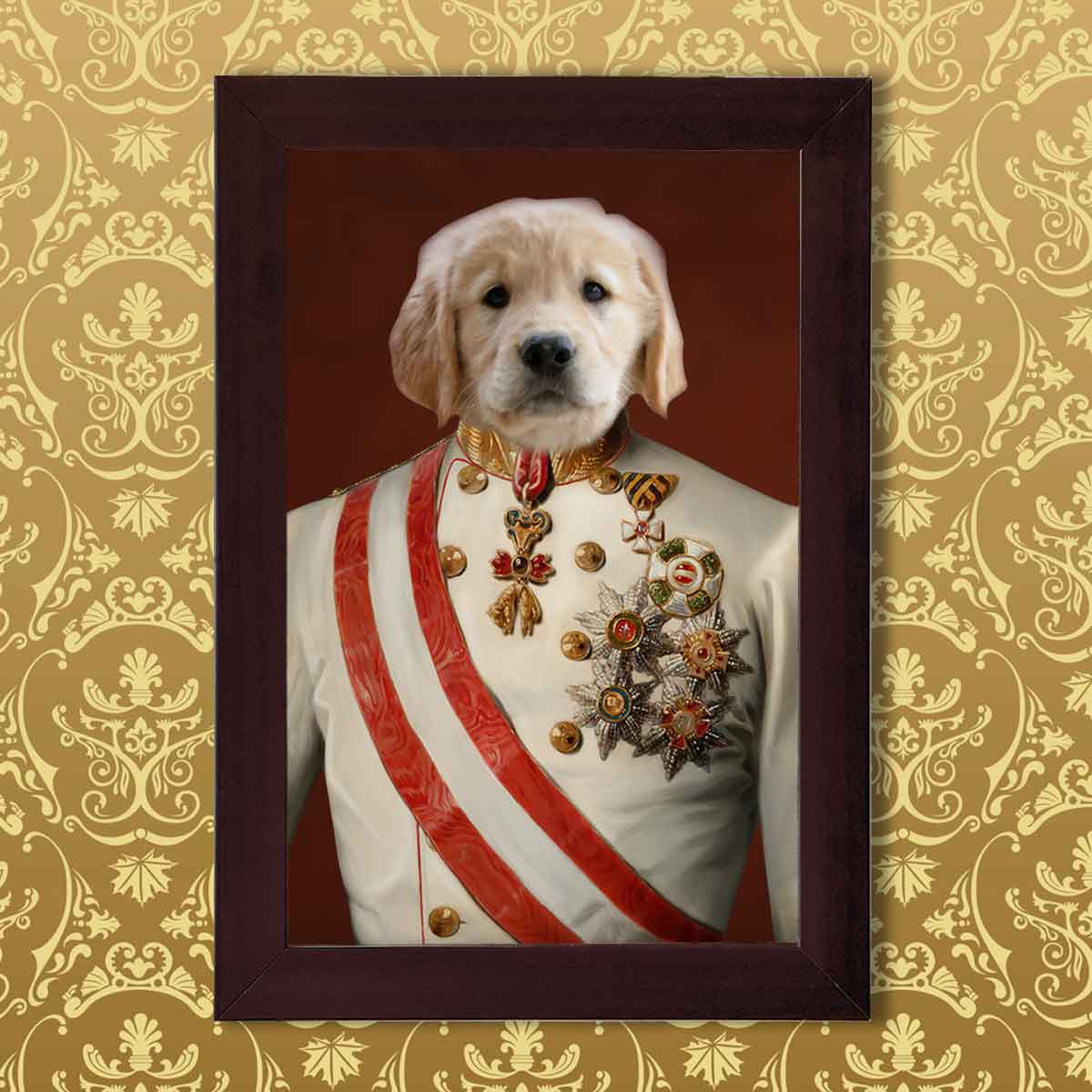 The Admiral Pet Digital Portrait Photo Frame