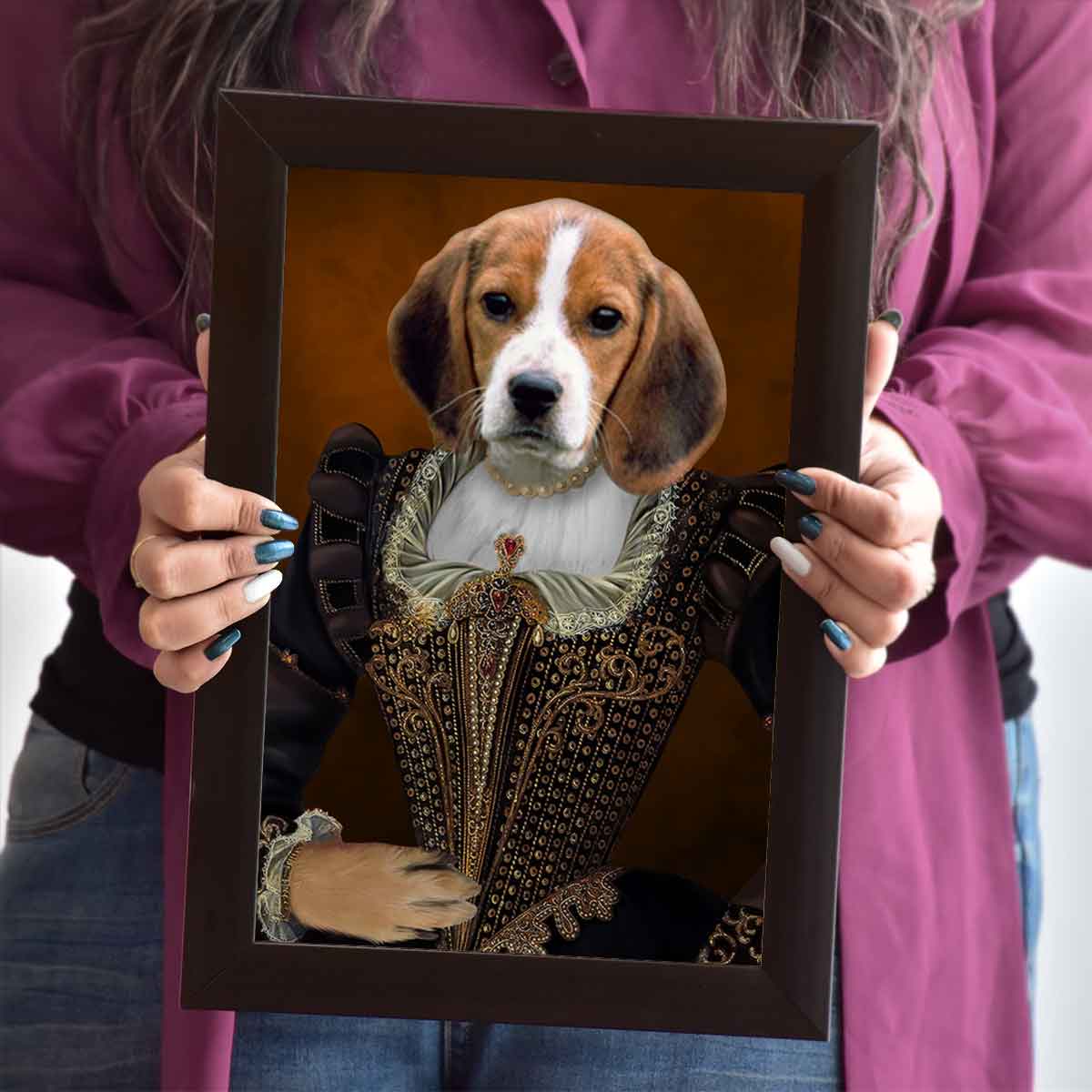 Lady Ruby Pet Digital Portrait Photo Frame