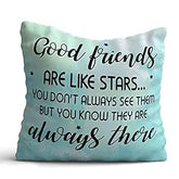 Personalised Good Friends are like Stars Cushion