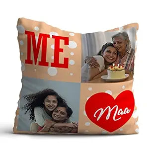 Personalized Me & Maa Photo Cushion Gift for Mom