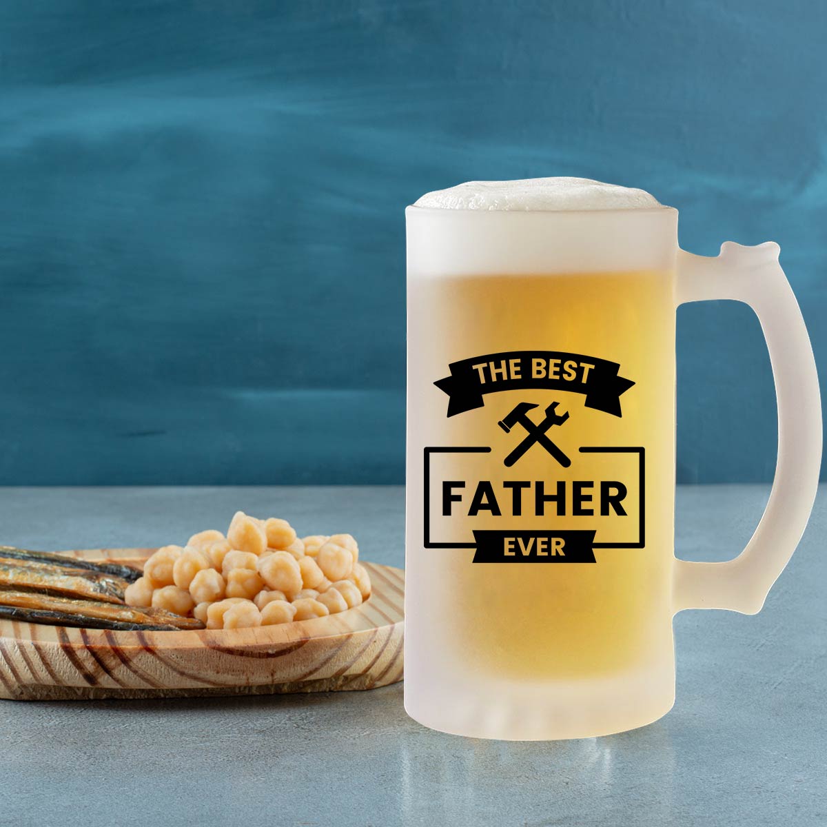 The Best Father Ever Transparent Style Beer Mug