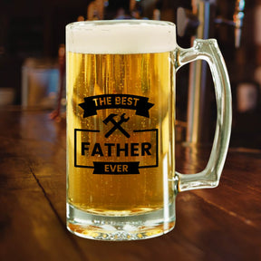 The Best Father Ever Transparent Style Beer Mug