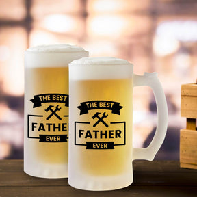 The Best Father Ever Transparent Style Beer Mug