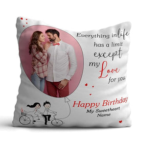 Personalised Happy Birthday My Sweethear Cushion