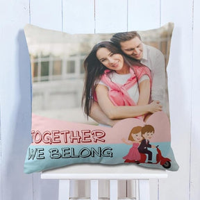 Personalized Photo We Belong Together Cushion