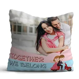 Personalized Photo We Belong Together Cushion