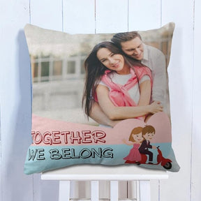 Personalized Photo We Belong Together Cushion