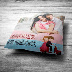 Personalized Photo We Belong Together Cushion