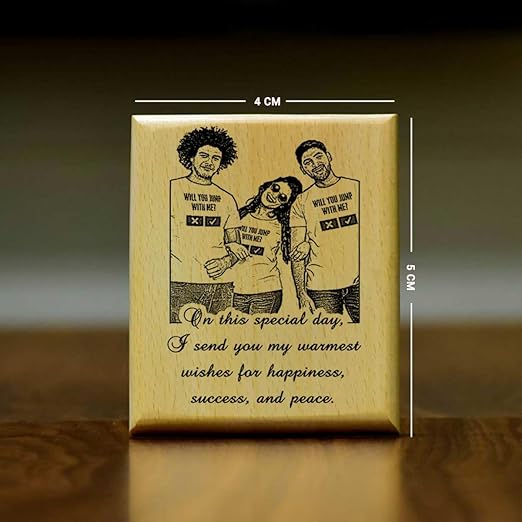 Personalized Engraved Wooden Frame For Siblings-3