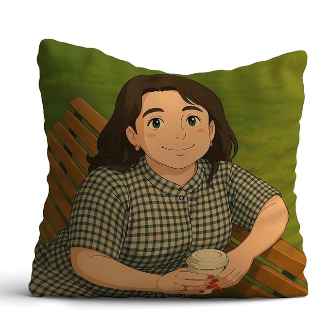 Customized Anime Ghibli Image Cushion Gift For Mom, Wife, Sister