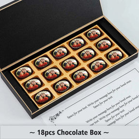 Personalised Orange Ribbon Anniversary Return Gift Chocolates