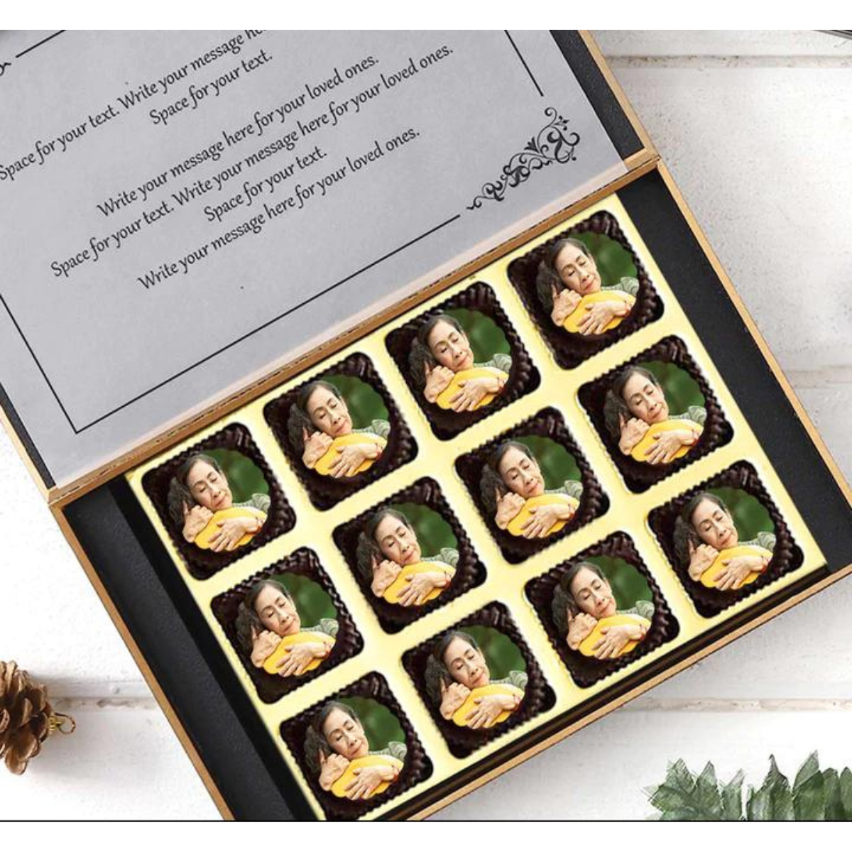 Personalised MOM Printed Chocolates With Personalised Gift Box