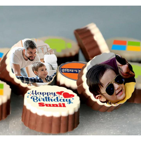 Personalised Dad Printed Chocolates With Dad And Son