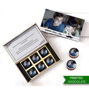 Personalised Best Dad Printed Chocolates For Father's Day