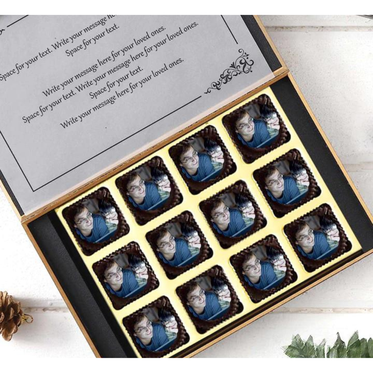 Personalised Best Dad Printed Chocolates For Father's Day