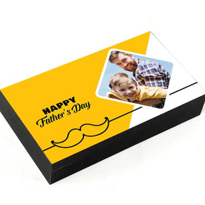 Personalised Bright Yellow Elegant Design Box Of Personalised Chocolates