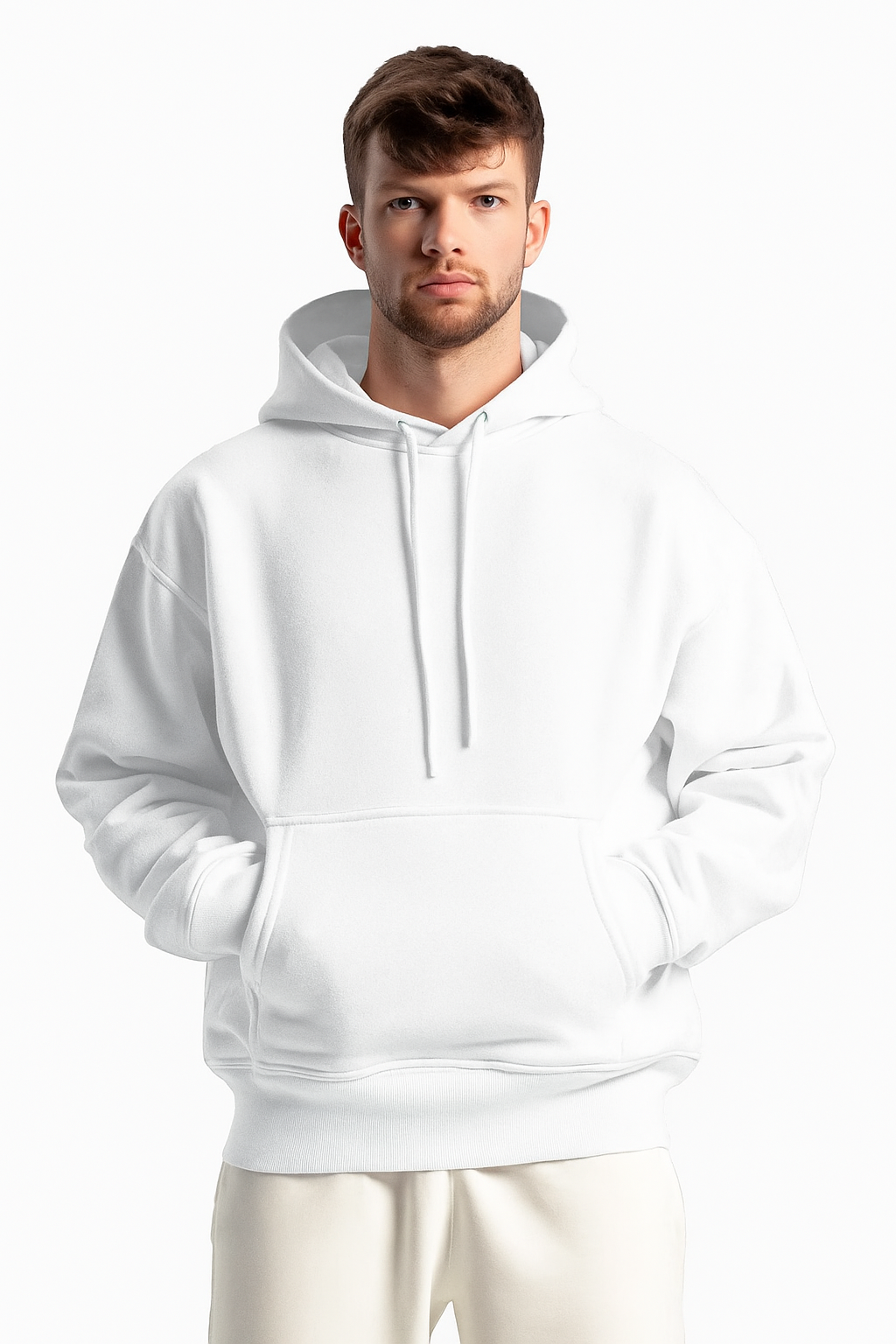 Non-zipper Dropshoulder Hoodie, 430gsm