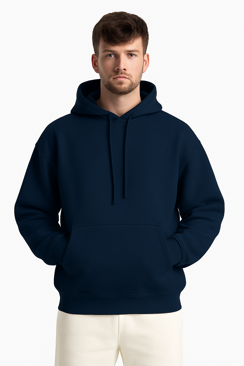 Non-zipper Dropshoulder Hoodie, 430gsm