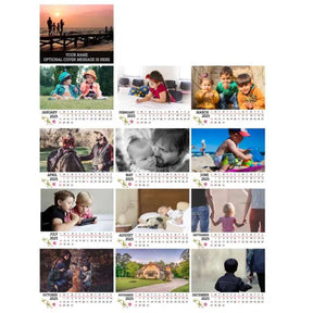 Personalized Memories Photo Calendar Gift For Couple, Family 12