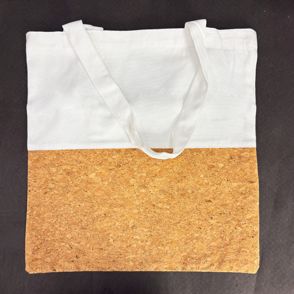 Cork canvas tote bag