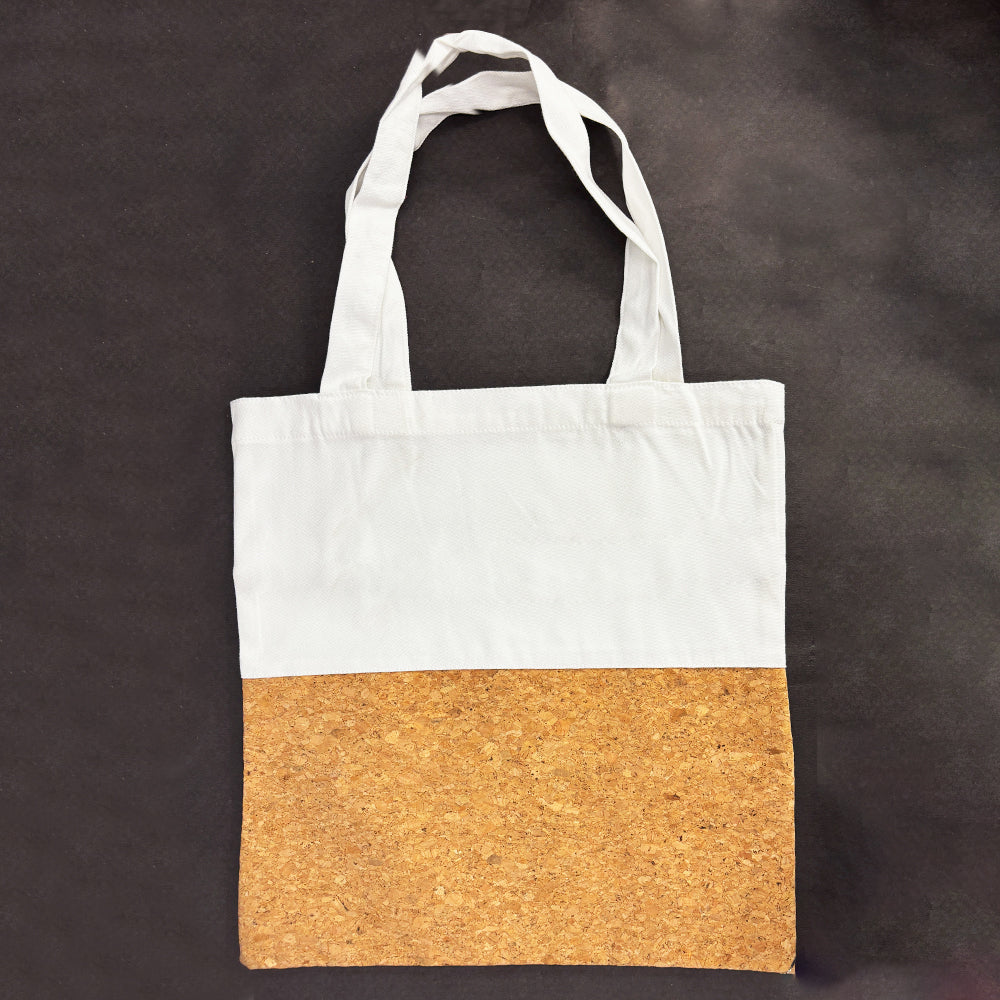 Cork canvas tote bag