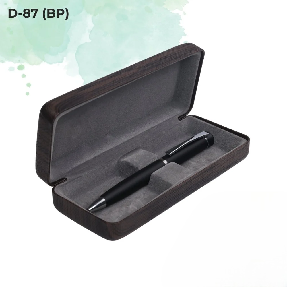 Everyday Ball Pen Collection Black Silver Clip Metal Pen (D-87 BP)