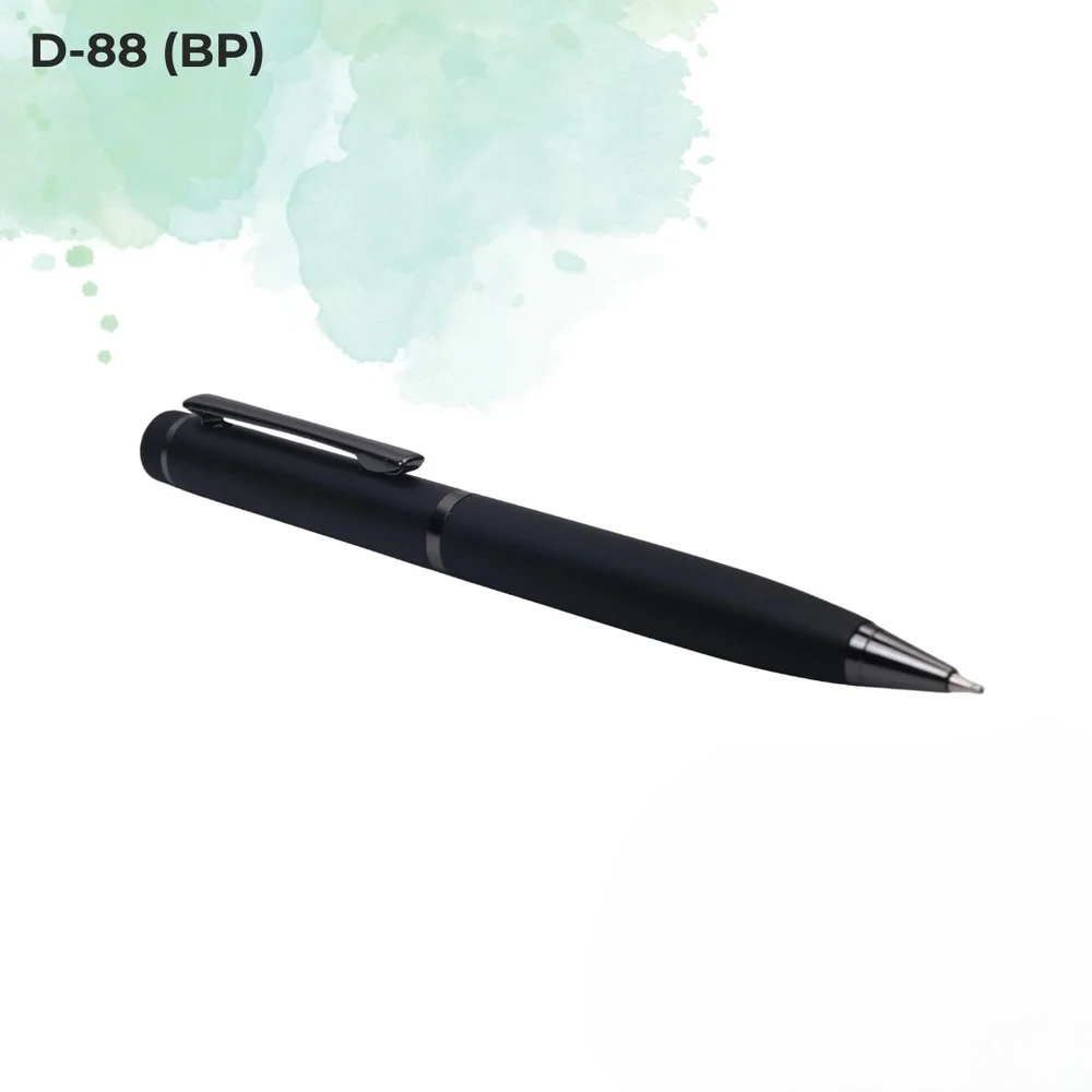 Everyday Ball Pen Collection Classic Black Chrome Metal Pen (D-88 BP)