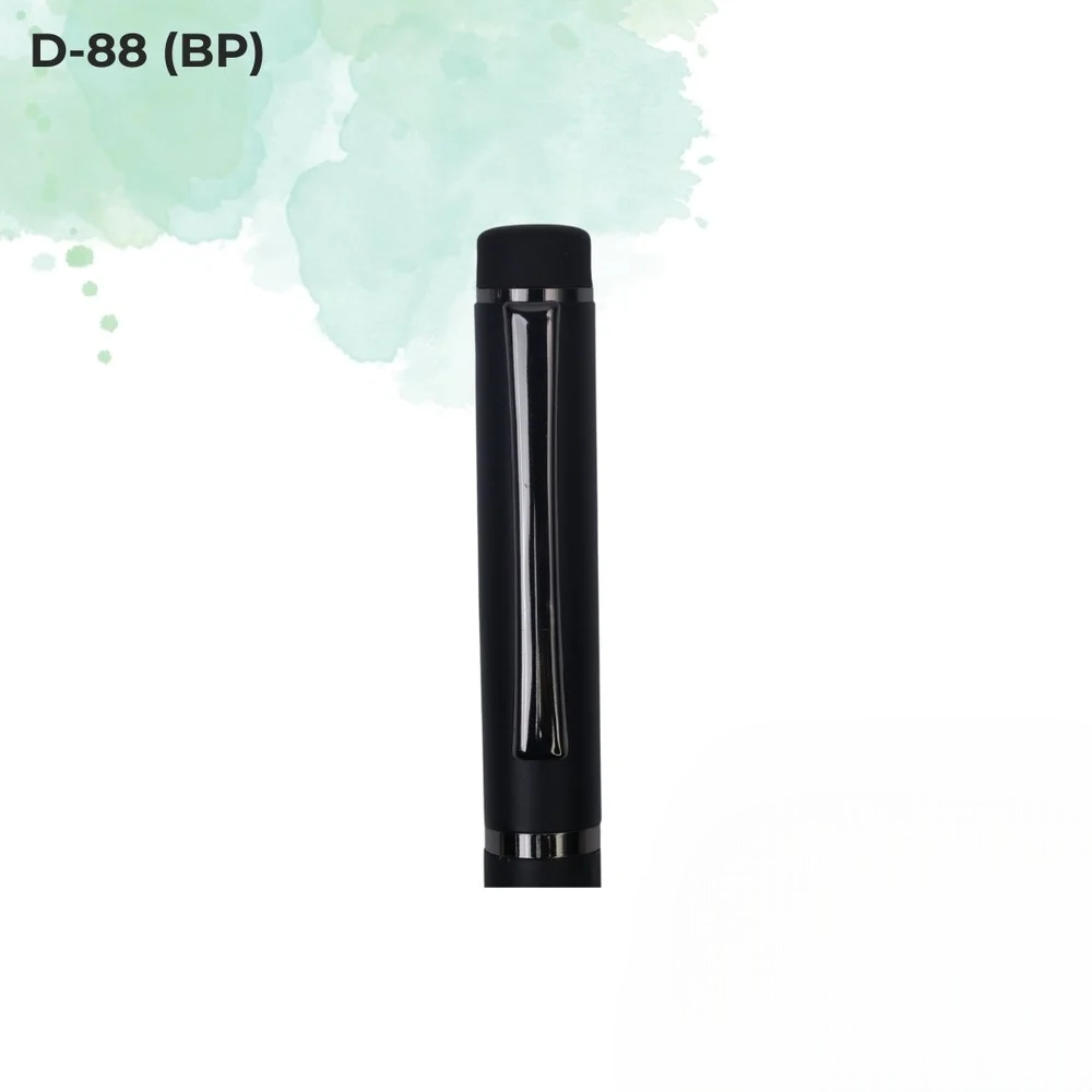 Everyday Ball Pen Collection Classic Black Chrome Metal Pen (D-88 BP)