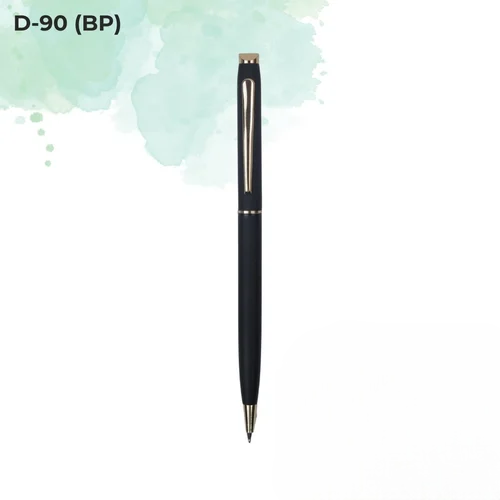 Everyday Ball Pen Collection Gold Accent Slim Metal Pen (D-90 BP)