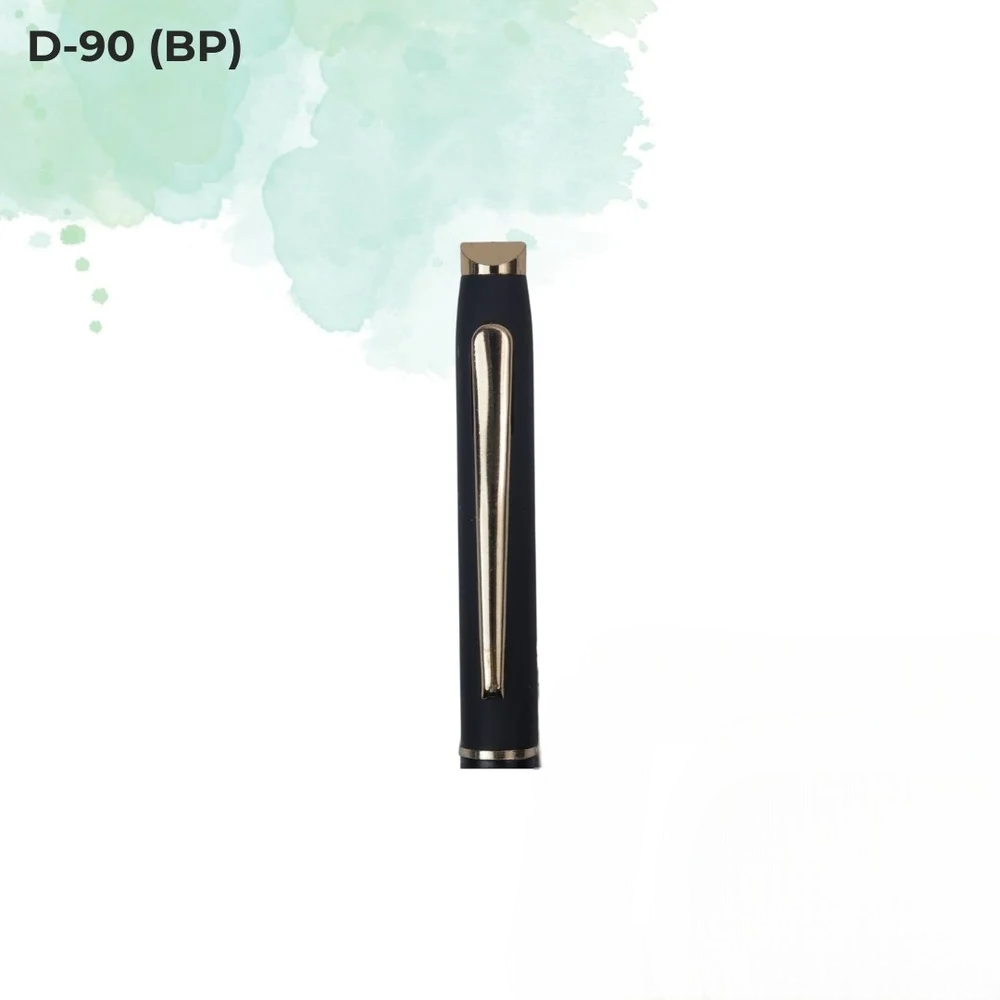 Everyday Ball Pen Collection Gold Accent Slim Metal Pen (D-90 BP)