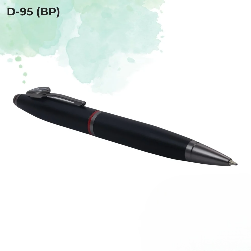 Professional Collection Black Red Accent Metal Pen (D-95 BP)