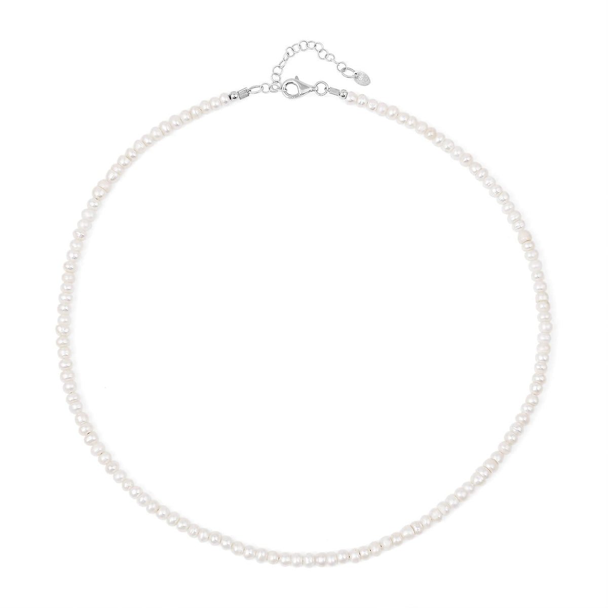 Elegant White Pearl Necklace-2