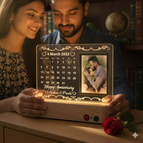 Wedding Anniversary Calendar Lamp with USB Charging