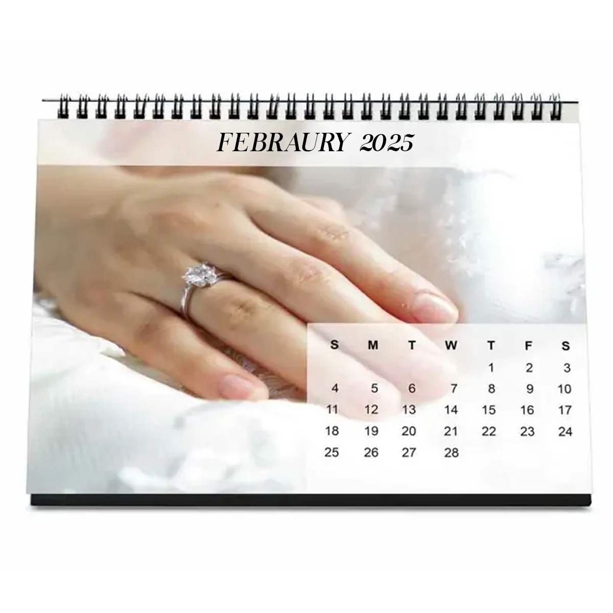 In My Heart Personalised Desk Calendar