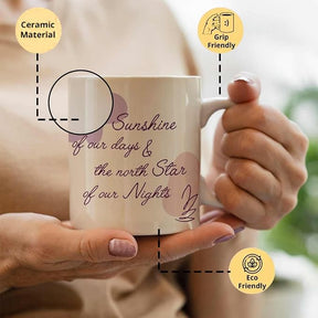 Sunshine Of Days Ceramic Coffee Mug Gift For Mom, Sister