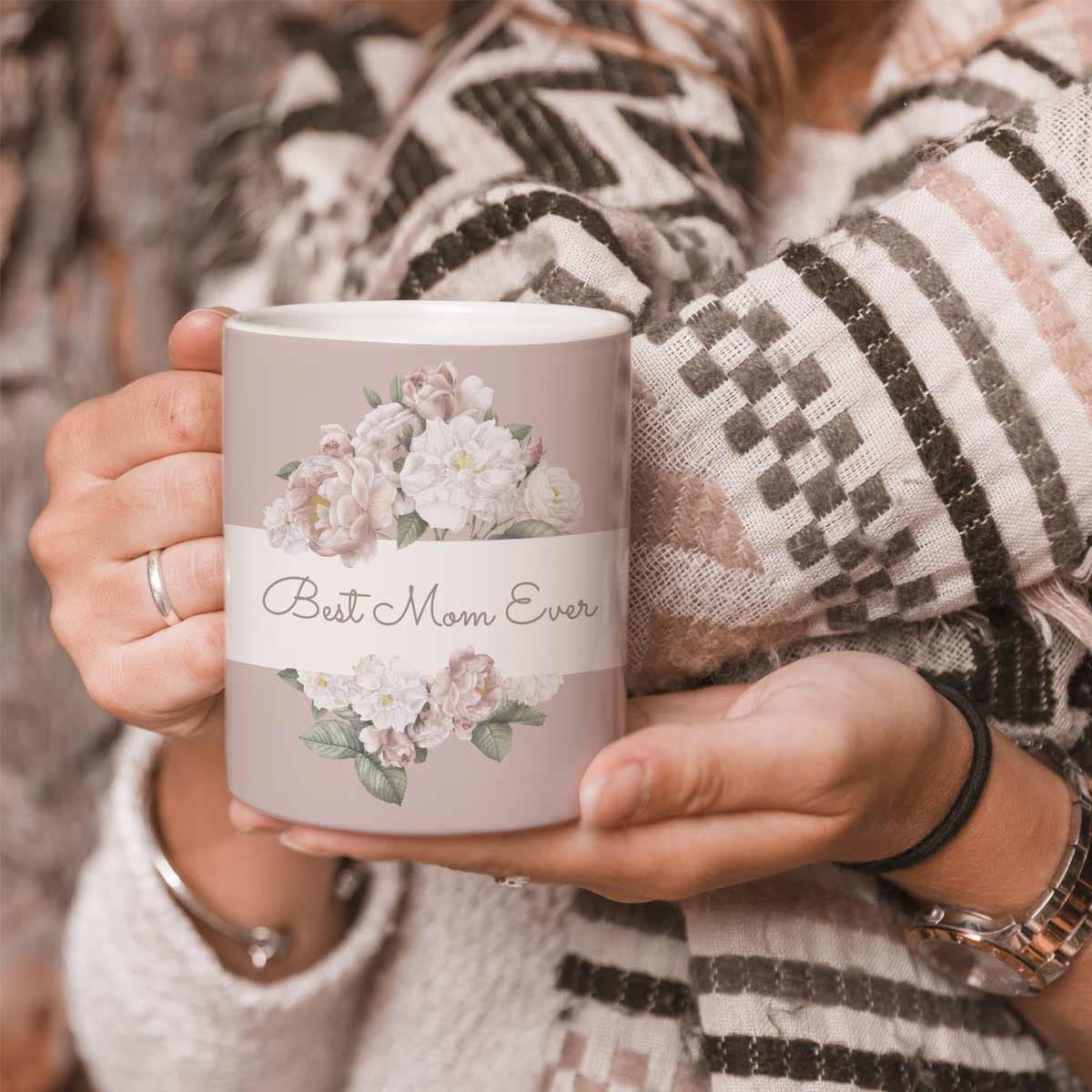 Best Mom Ever Printed Ceramic Coffee Mug Gift For Mother's Day