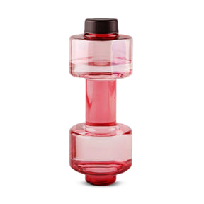 Red Dumbbell Water Bottle Gift For Gym Lover 550ml