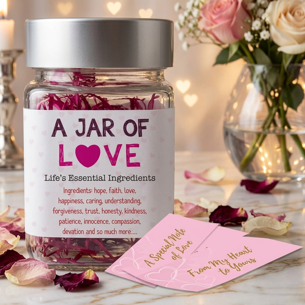 Personalised Full Of Love Jar Gift