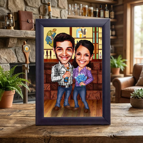 Personalised Couple Caricature Frame