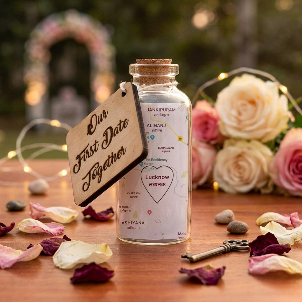 Personalised Our First Date Together Message Bottle