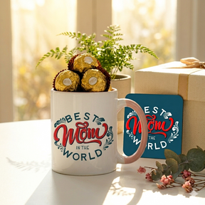Best Mom Coffee Mug, Chocolate & Tabletop Gift Hamper For Mother's Day