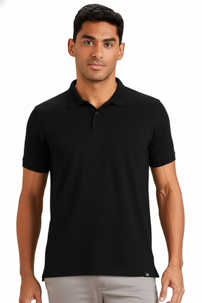Cotton Matty Polo neck, 220gsm, 88% Cotton, 12% Polyester