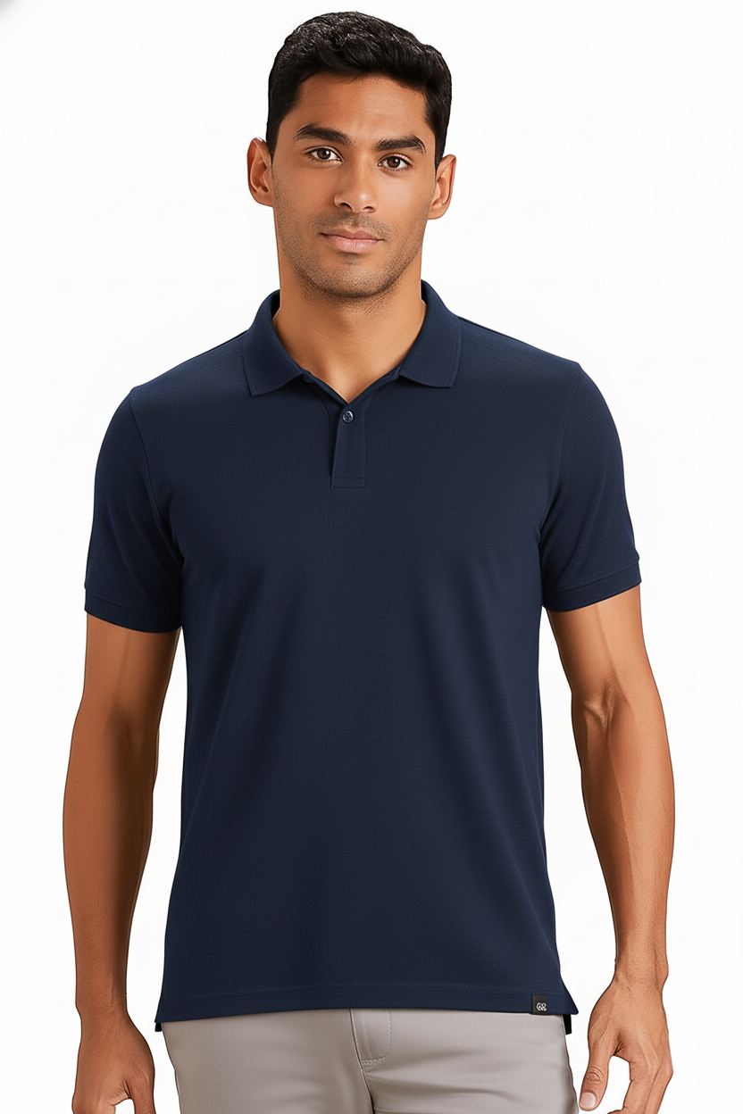 Cotton Matty Polo neck, 220gsm, 88% Cotton, 12% Polyester