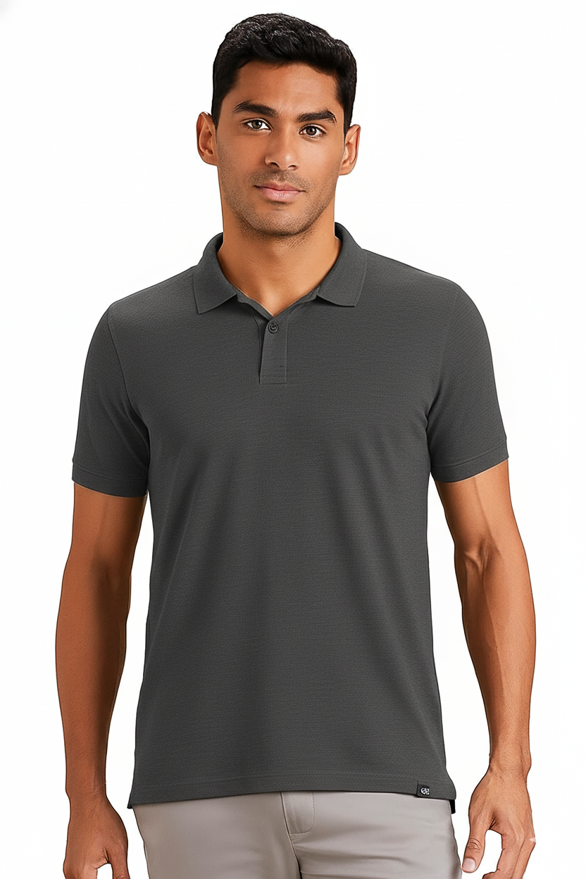 Cotton Matty Polo neck, 220gsm, 88% Cotton, 12% Polyester