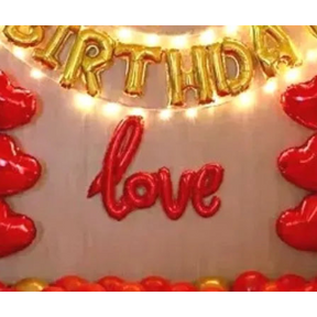 Golden Themed Birthday Magical Balloon Decor